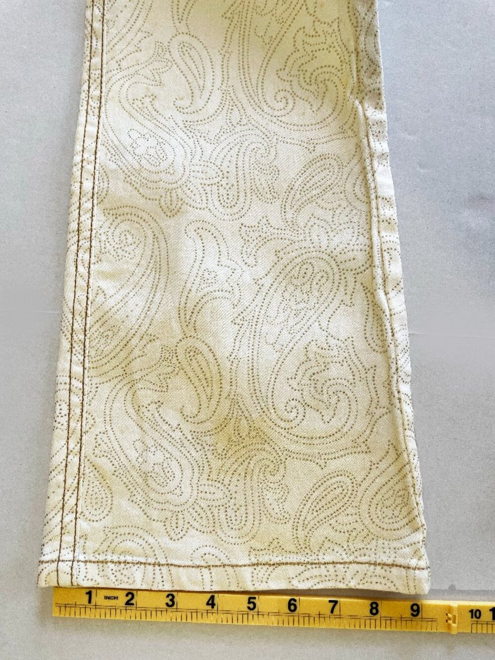 Cache Vintage Gold Embossed Textured Women's Pants | Size 2 | EUC - Picture 12 of 15